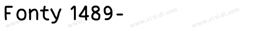 Fonty 1489字体转换